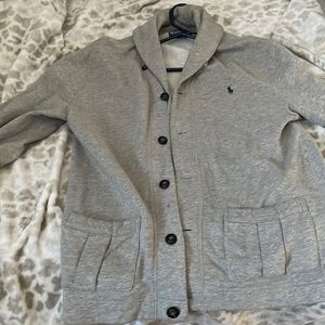 Grey Mens Ralph Lauren cardigan size M